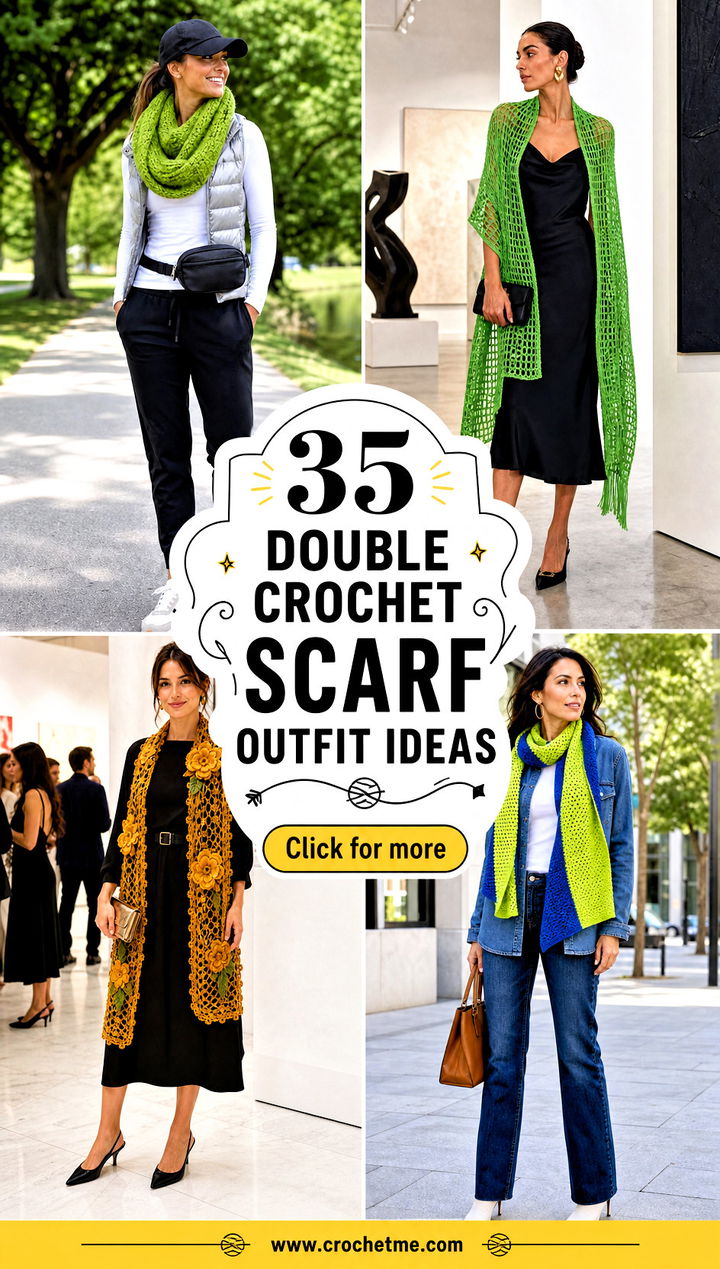 35 double crochet scarf outfit ideas - 35 double crochet scarf outfit ideas