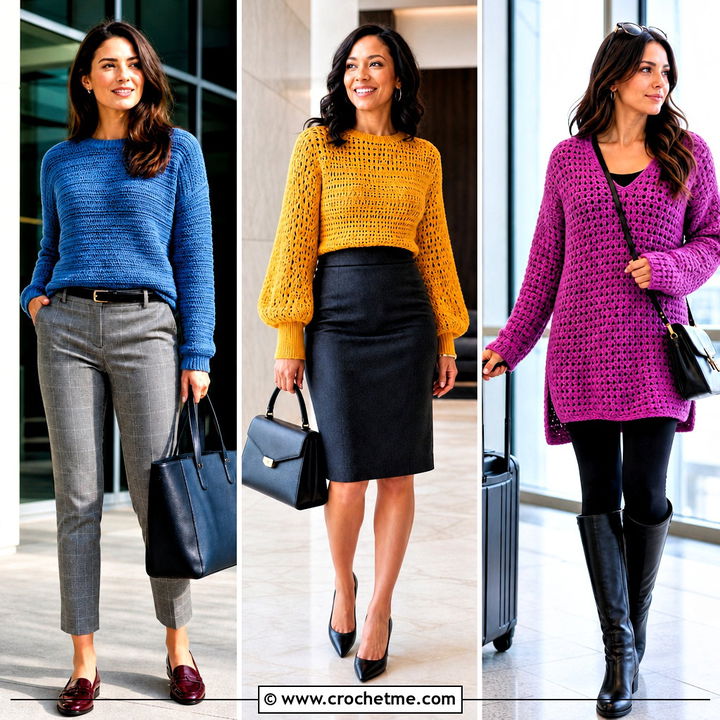 35 Double Crochet Sweater Outfit Ideas for Cozy Layered Looks