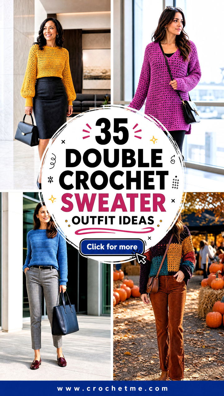 35 double crochet sweater outfit ideas - 35 double crochet sweater outfit ideas