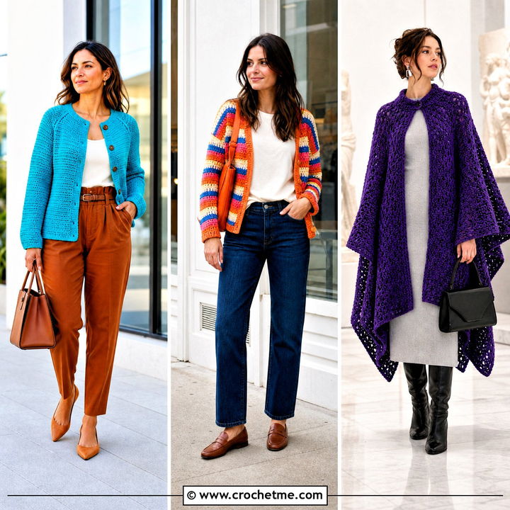 35 Easy Crochet Cardigan Outfit Ideas for Chic Layered Looks
