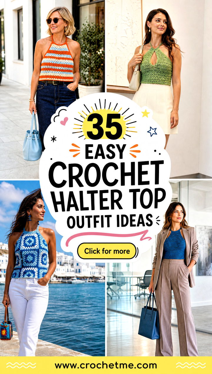 35 easy crochet halter top outfit ideas - 35 easy crochet halter top outfit ideas