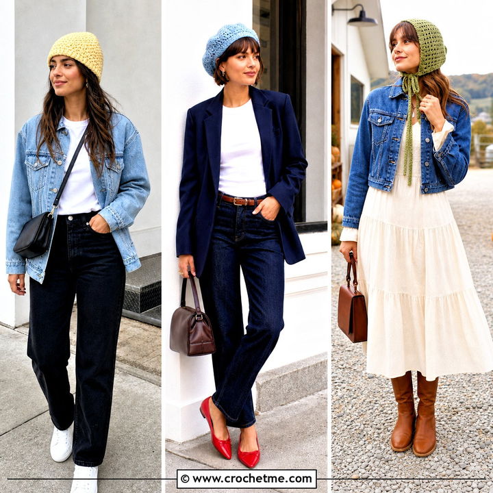35 Easy Crochet Hat for Women Outfit Ideas for Cozy Winter Style