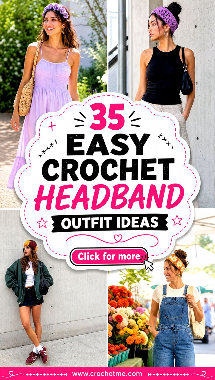 35 easy crochet headband outfit ideas - 35 easy crochet headband outfit ideas