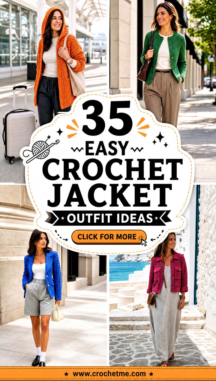 35 easy crochet jacket outfit ideas - 35 easy crochet jacket outfit ideas