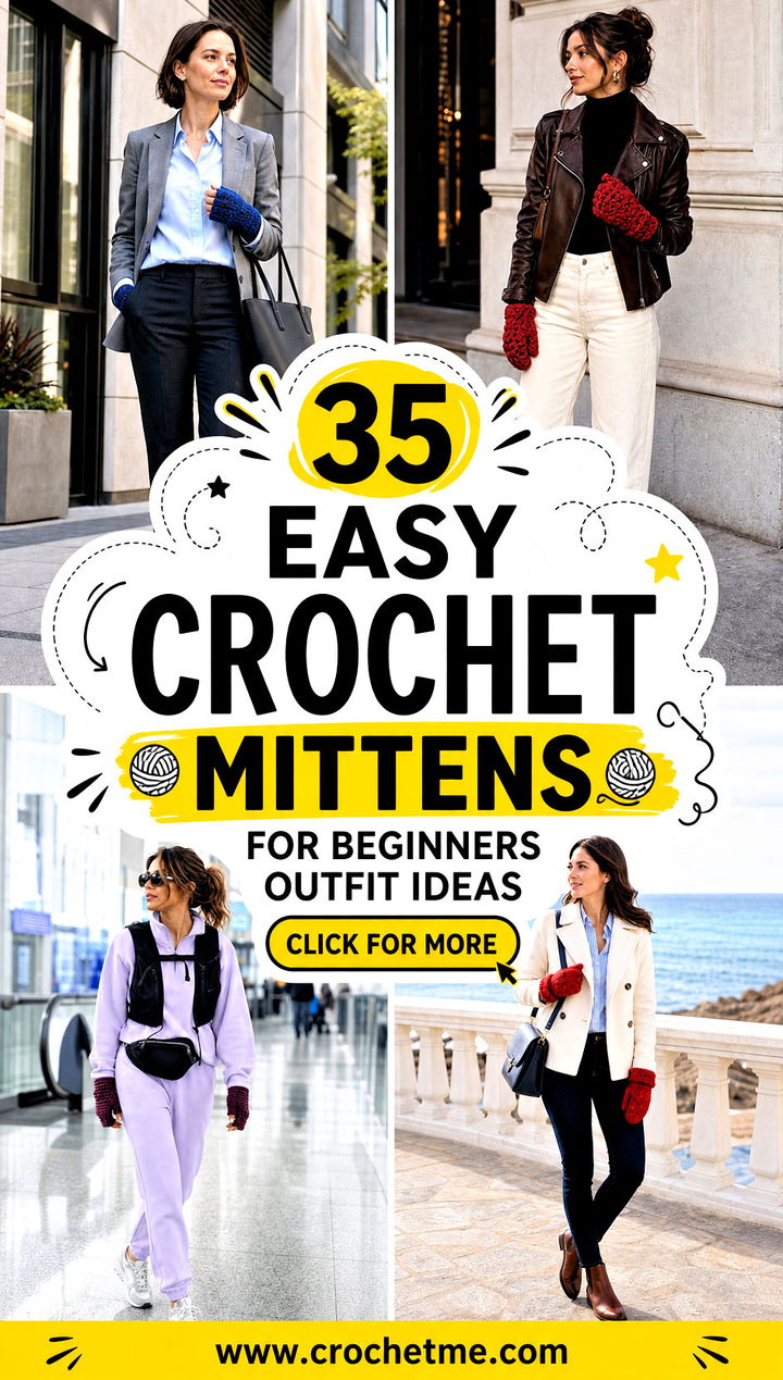 35 easy crochet mittens for beginners outfit ideas - 35 easy crochet mittens for beginners outfit ideas