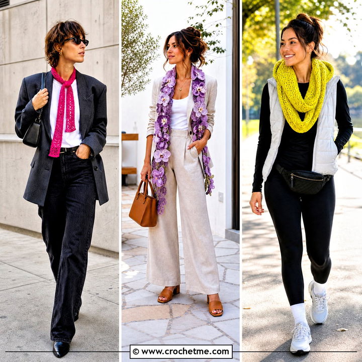 35 Easy Crochet Scarves Outfit Ideas for Stylish Winter Layering