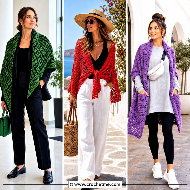 35 Easy Crochet Shawl Outfit Ideas for Elegant Layering
