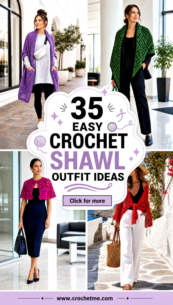 35 easy crochet shawl outfit ideas - 35 easy crochet shawl outfit ideas