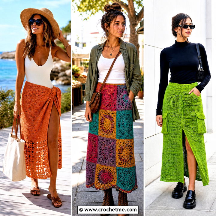 35 Easy Crochet Skirt Outfit Ideas for Breezy Summer Style
