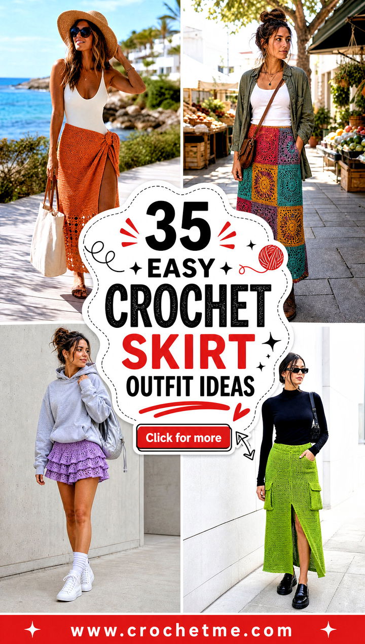 35 easy crochet skirt outfit ideas - 35 easy crochet skirt outfit ideas
