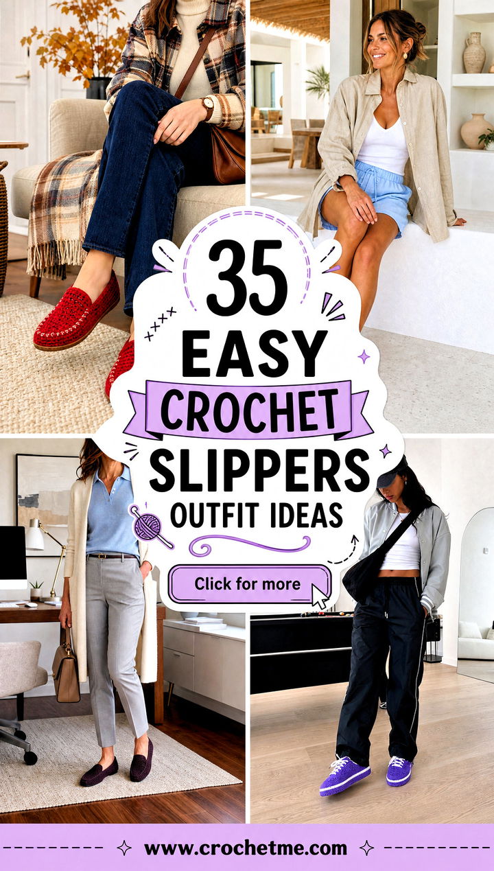 35 easy crochet slippers outfit ideas - 35 easy crochet slippers outfit ideas