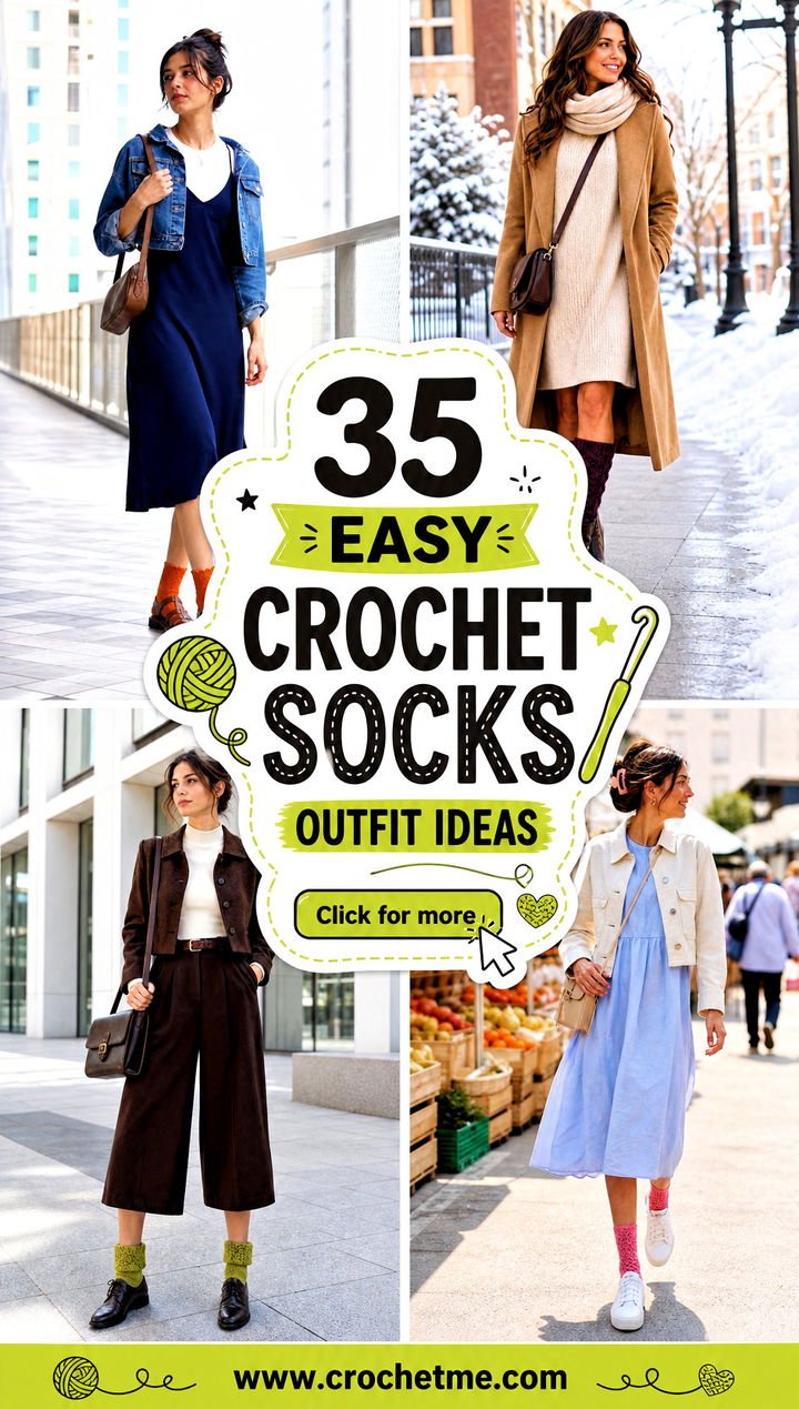 35 easy crochet socks outfit ideas - 35 easy crochet socks outfit ideas