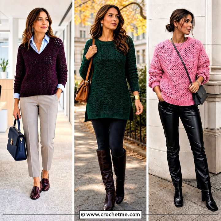35 Easy Crochet Sweaters Outfit Ideas for Chic Cold-Weather Looks