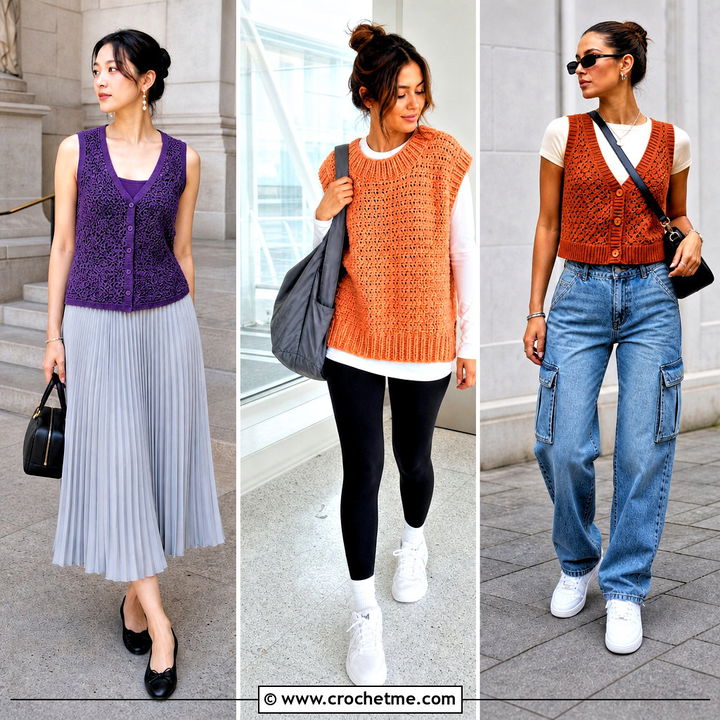 35 Easy Crochet Vest Outfit Ideas: Chic Layers for Summer