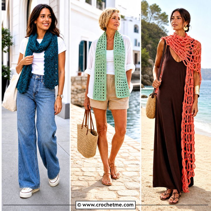 35 Easy One Skein Crochet Scarf Outfit Ideas: Cozy Style