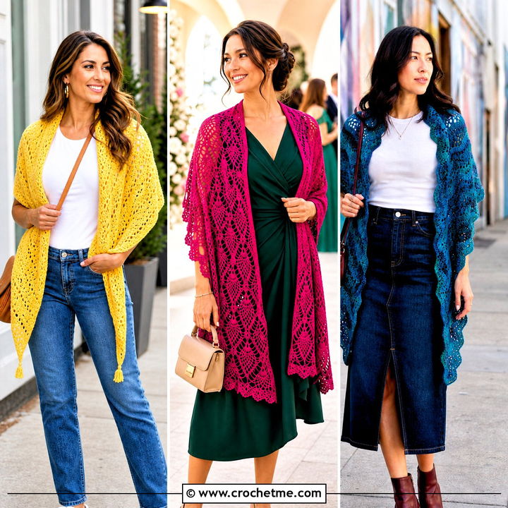 35 Easy Simple Crochet Shawl Outfit Ideas: Cozy Style for Fall