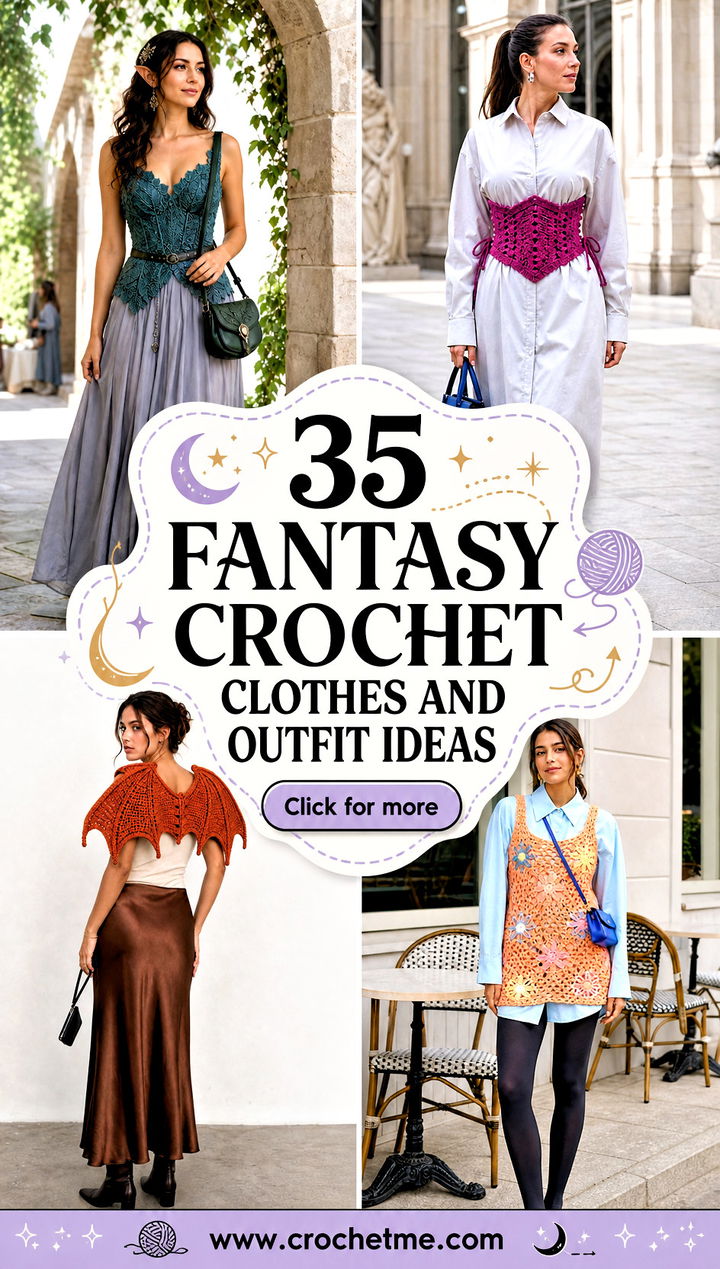 35 fantasy crochet clothes and outfit ideas - 35 fantasy crochet clothes and outfit ideas