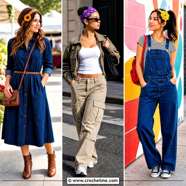 35 Flower Crochet Headband Outfit Ideas for Festival Days