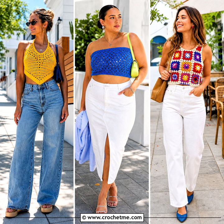 35 Freehand Crochet Top Outfit Ideas for Creative Summer Style