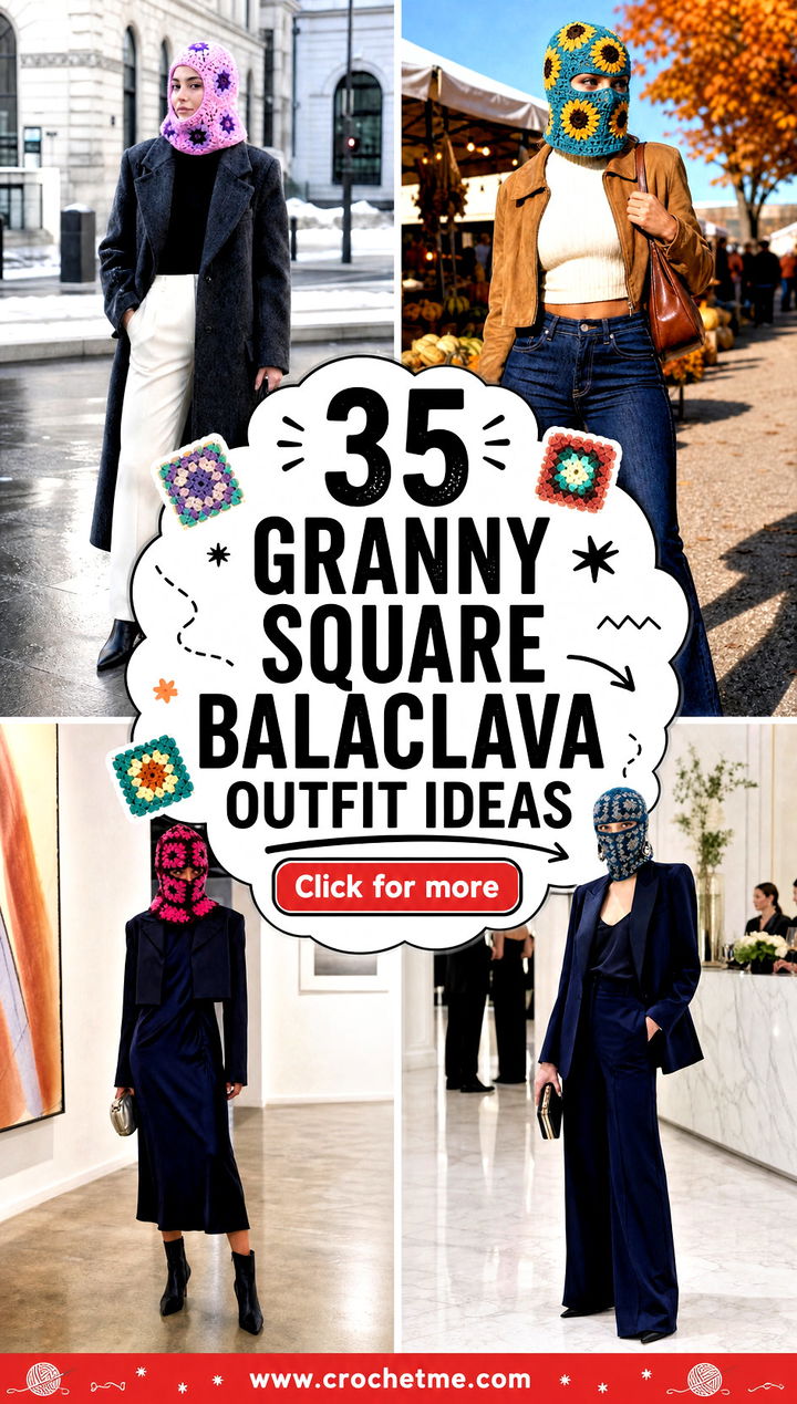 35 granny square balaclava outfit ideas - 35 granny square balaclava outfit ideas