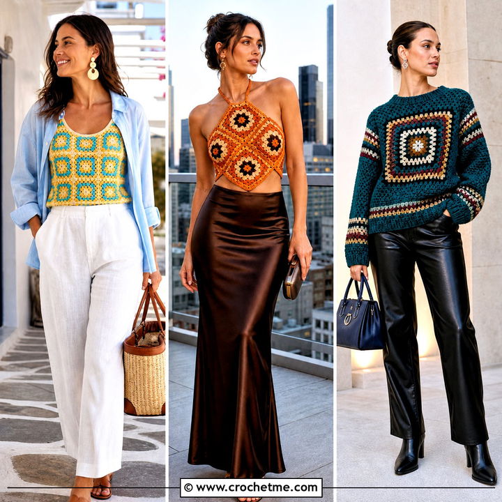 35 Granny Square Clothing and Outfit Ideas for Cozy Style
