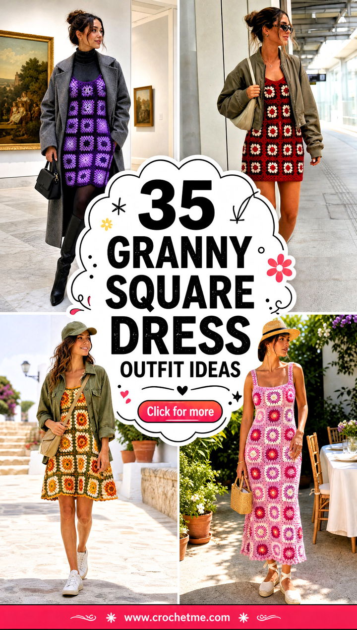 35 granny square dress outfit ideas - 35 granny square dress outfit ideas