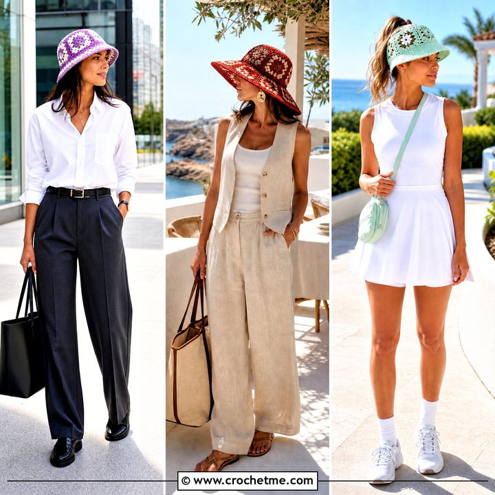 35 Granny Square Hats Outfit Ideas for Every Season