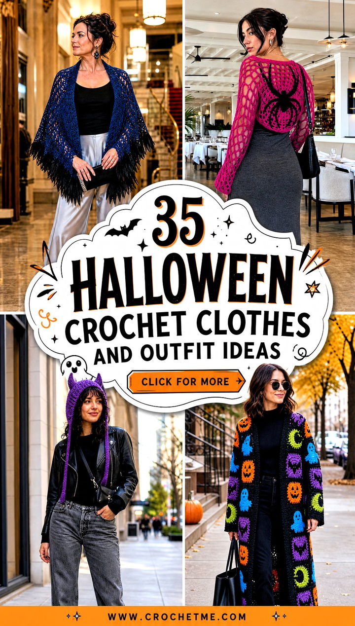 35 halloween crochet clothes and outfit ideas - 35 halloween crochet clothes and outfit ideas