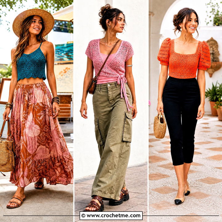 35 Hippie Crochet Top Outfit Ideas for Free-Spirited Style