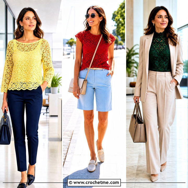 35 Lace Crochet Top Outfit Ideas for Romantic Summer Style