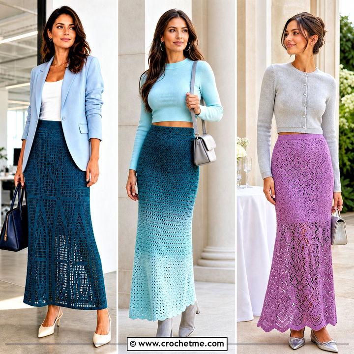 35 Long Crochet Skirt Outfit Ideas for Effortless Boho Style