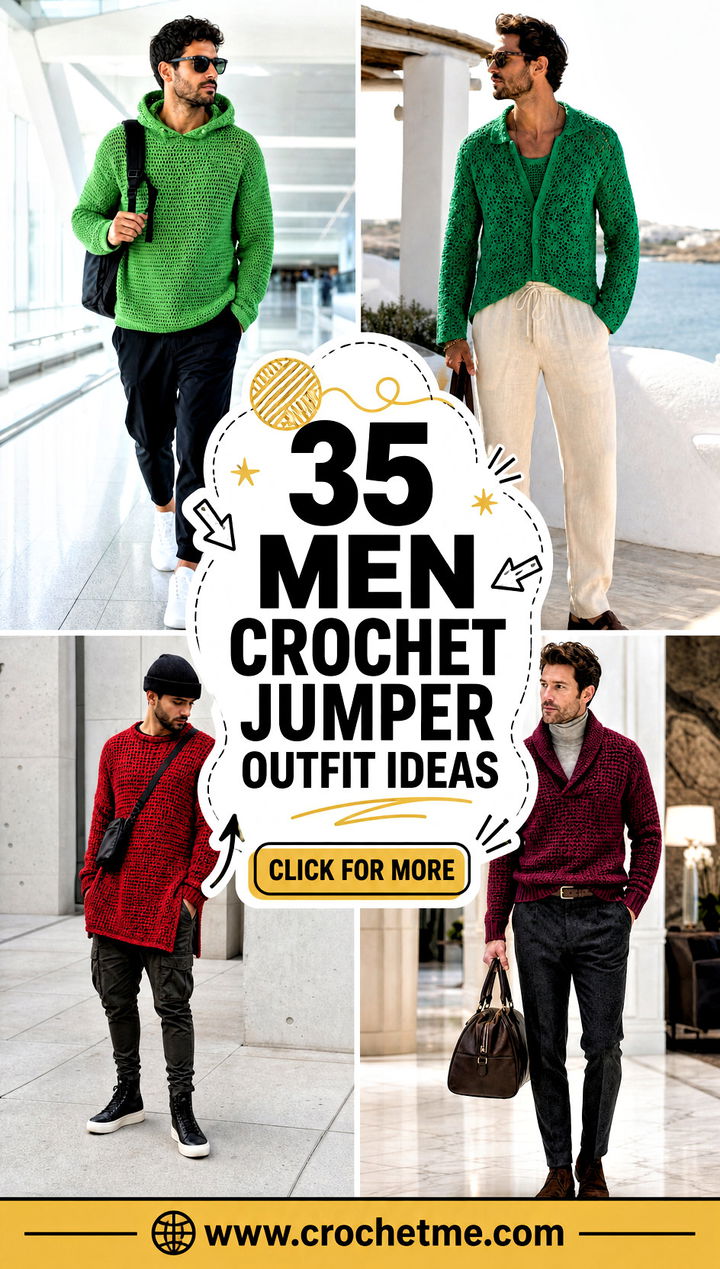 35 men crochet jumper outfit ideas - 35 men crochet jumper outfit ideas