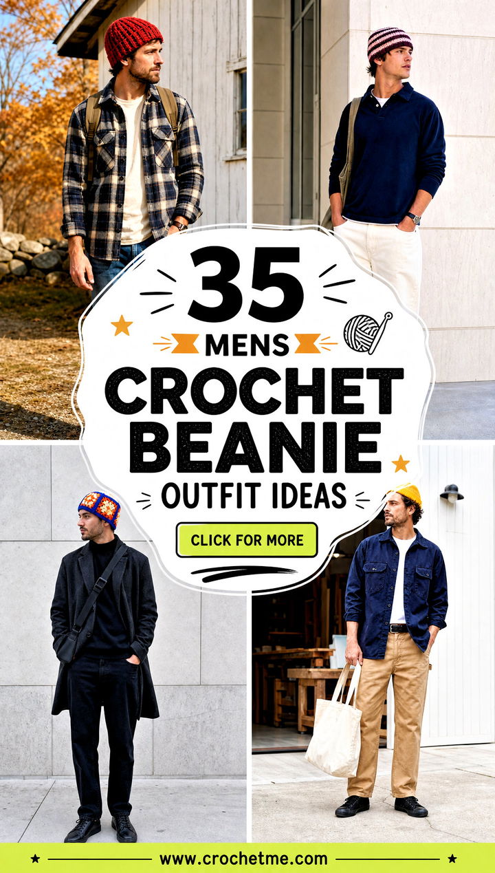 35 mens crochet beanie outfit ideas - 35 mens crochet beanie outfit ideas
