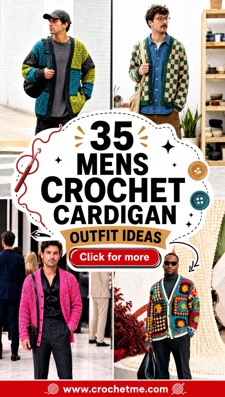 35 mens crochet cardigan outfit ideas - 35 mens crochet cardigan outfit ideas