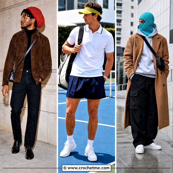 35 Men’s Crochet Hat Outfit Ideas for Standout Style