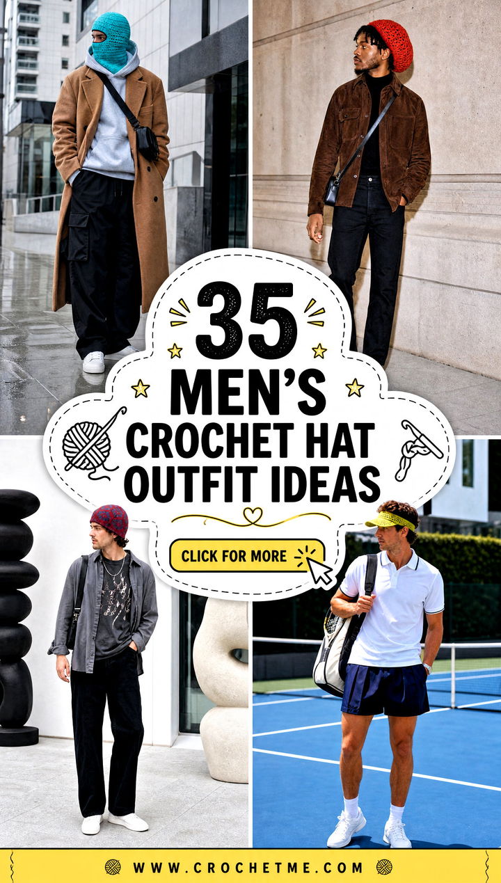 35 mens crochet hat outfit ideas - 35 men’s crochet hat outfit ideas