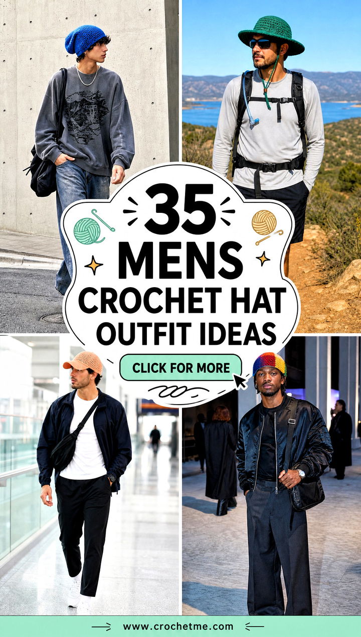 35 mens crochet hat outfit ideas - 35 mens crochet hat outfit ideas