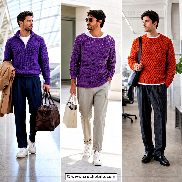 35 Men’s Crochet Sweater Ideas for Cozy Modern Layering