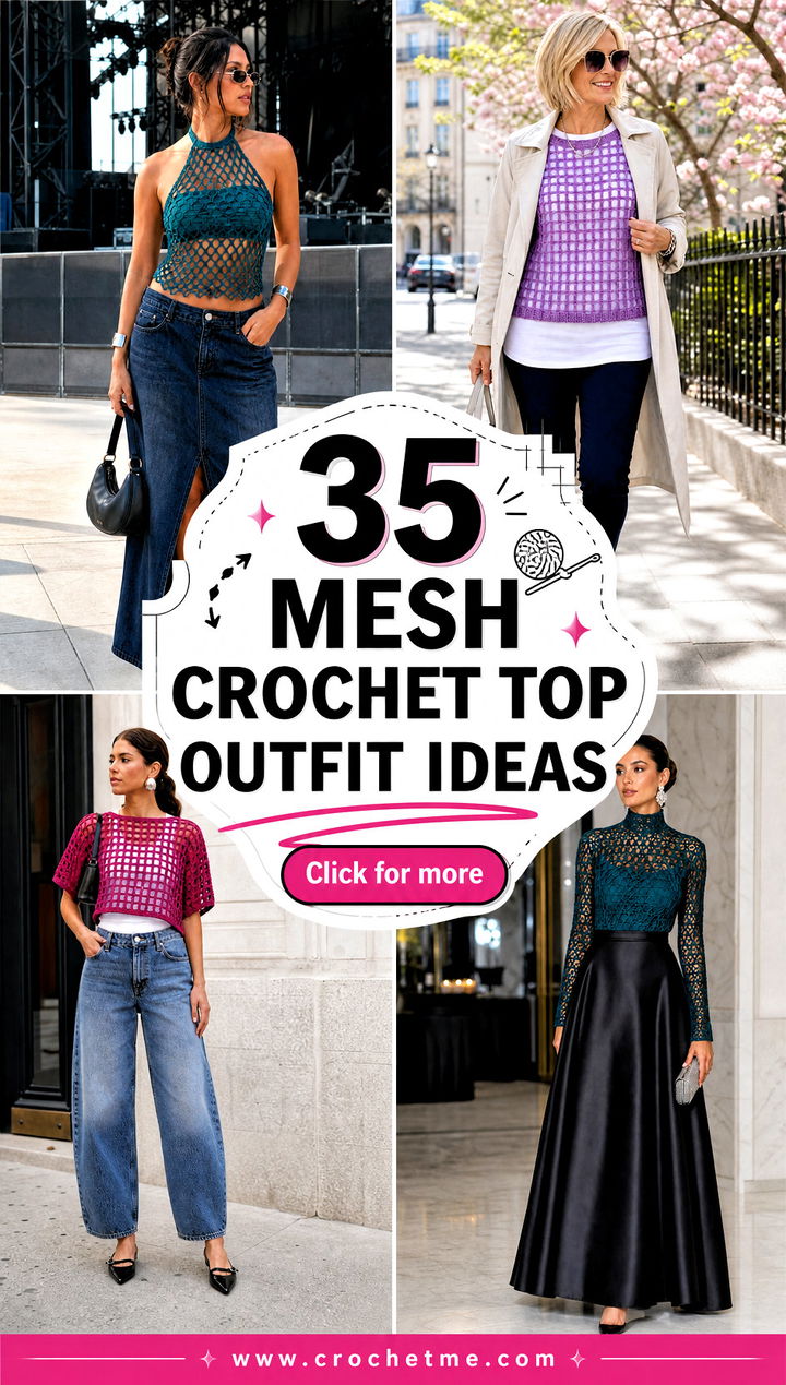 35 mesh crochet top outfit ideas - 35 mesh crochet top outfit ideas