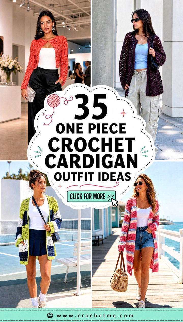 35 one piece crochet cardigan outfit ideas - 35 one piece crochet cardigan outfit ideas