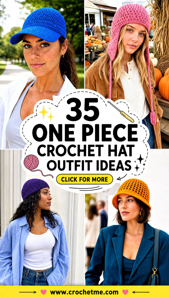 35 one piece crochet hat outfit ideas - 35 one piece crochet hat outfit ideas