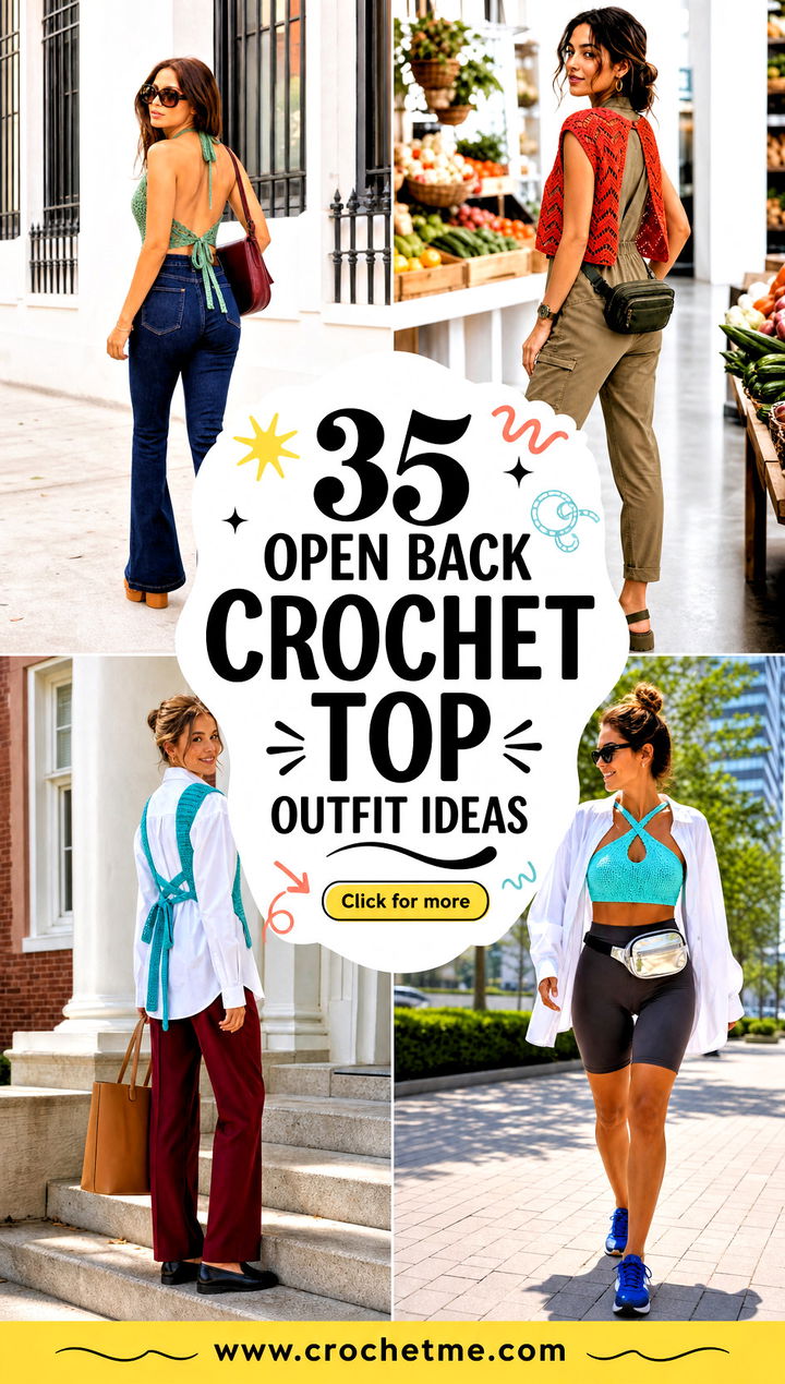35 open back crochet top outfit ideas - 35 open back crochet top outfit ideas