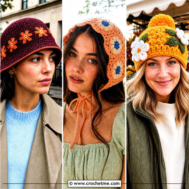 35 Orange Blossom Crochet Hat Outfit Ideas for Sunny Days