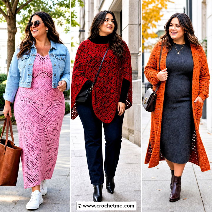 35 Plus Size Crochet Outfit Ideas for Confident Everyday Style
