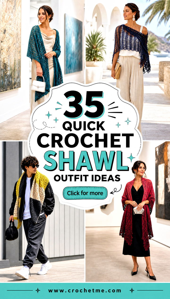 35 quick crochet shawl outfit ideas - 35 quick crochet shawl outfit ideas
