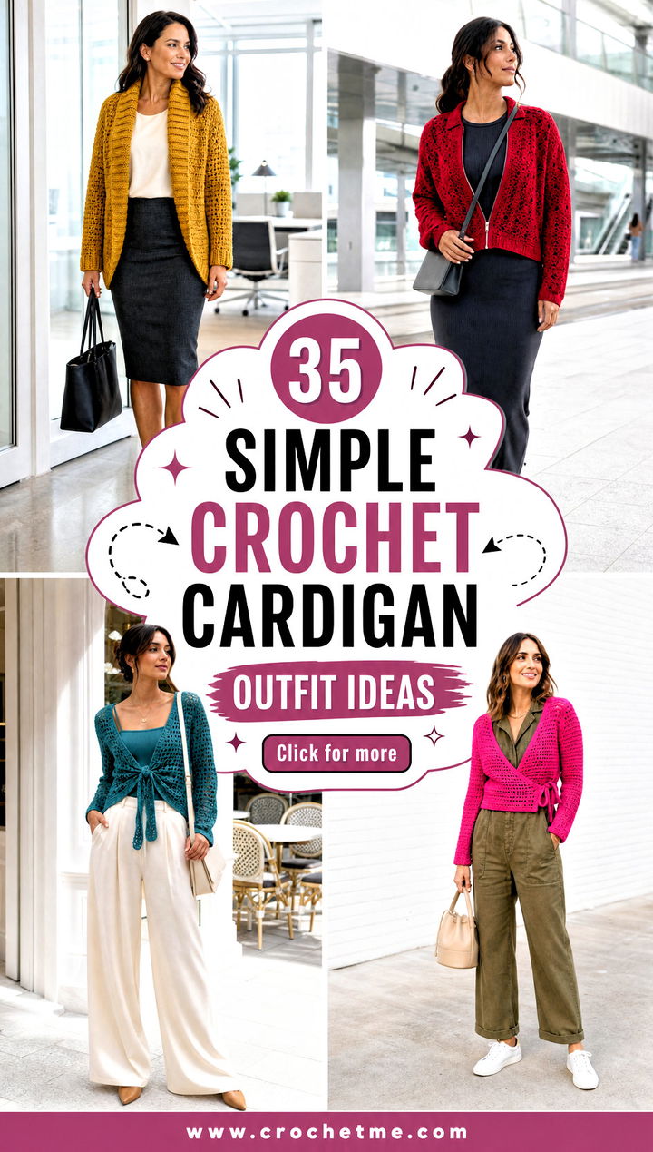 35 simple crochet cardigan outfit ideas - 35 simple crochet cardigan outfit ideas