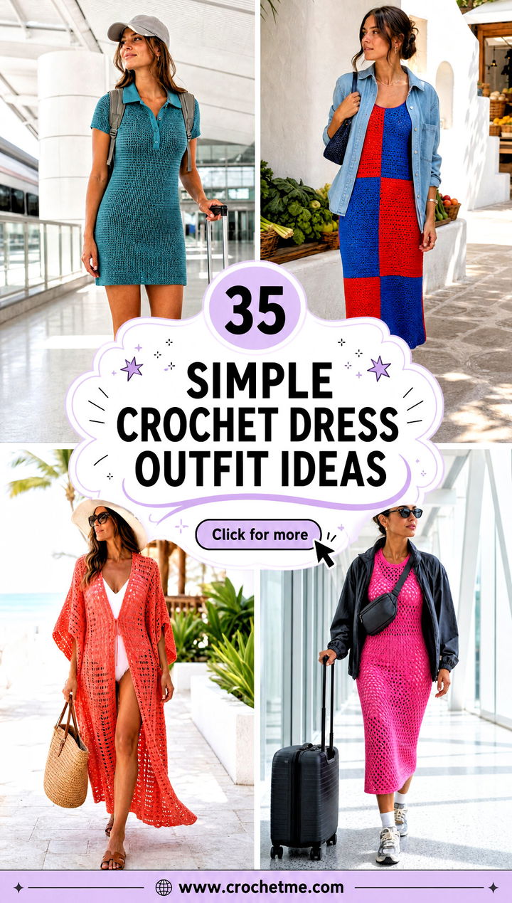 35 simple crochet dress outfit ideas - 35 simple crochet dress outfit ideas