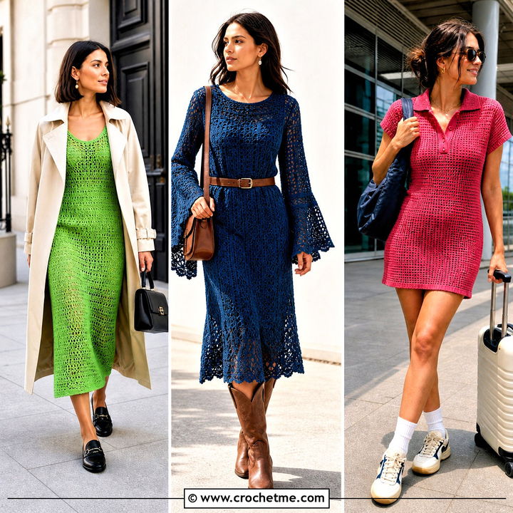 35 Simple Crochet Dress Women Outfit Ideas for Chic Summer Style