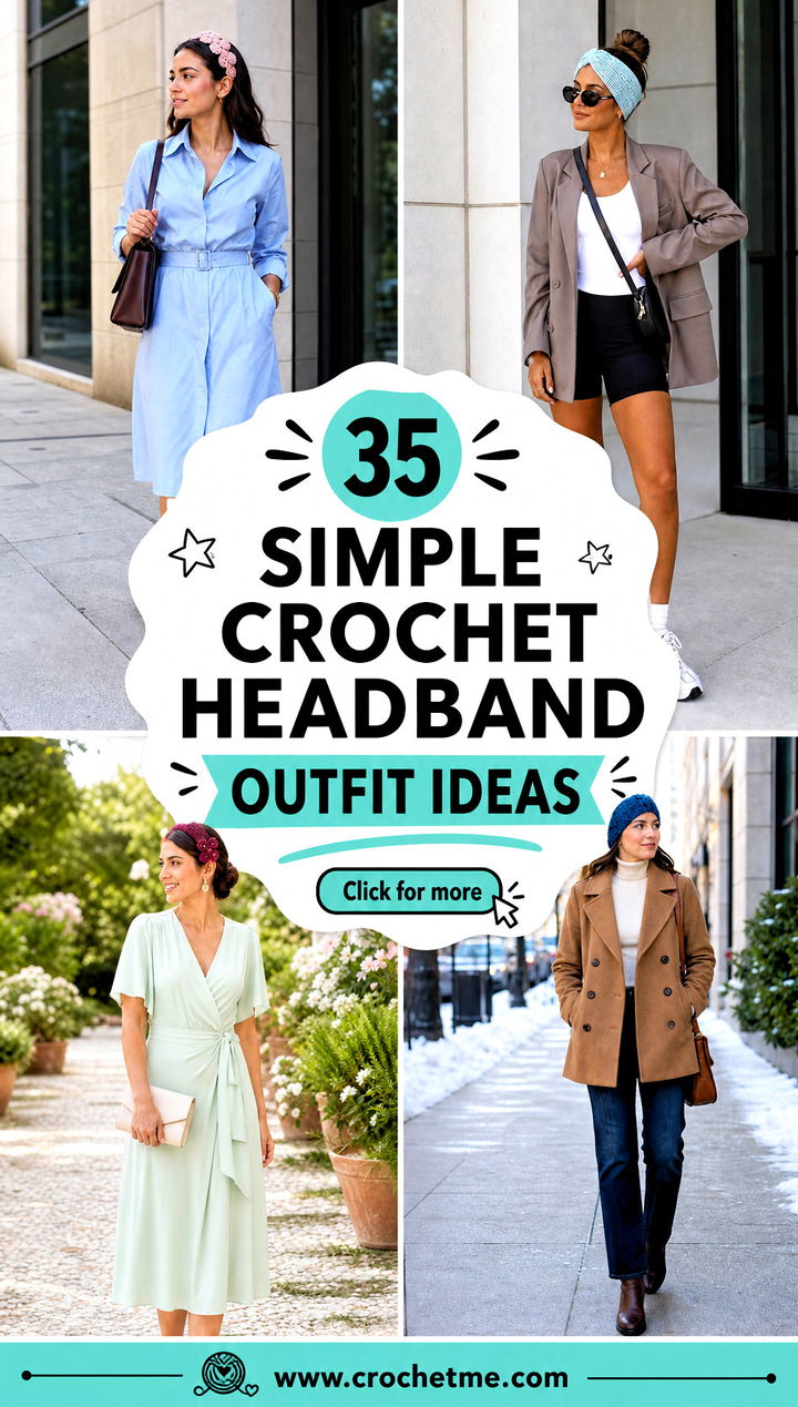 35 simple crochet headband outfit ideas - 35 simple crochet headband outfit ideas