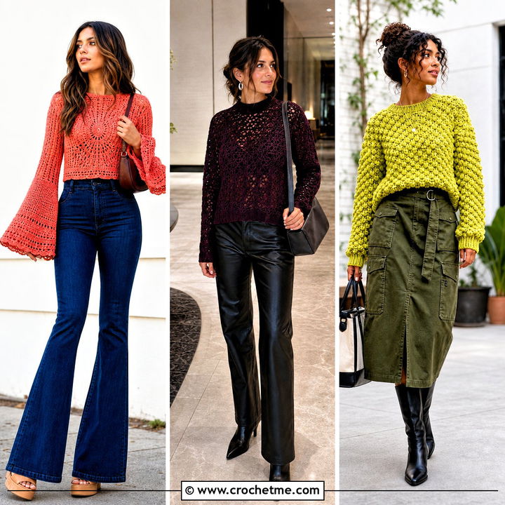35 Simple Crochet Sweater Outfit Ideas for Cozy Chic Looks